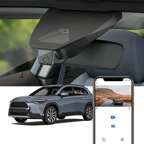 Fitcamx 4K Dash Cam Suitable for Toyota Corolla Cross 2023-2026 & Hybrid (NOT Corolla), OEM Factory Look, UHD 2160P Video, Built-in WiFi & APP, Loop Recording, G-Sensor, Plug & Play, 64GB Card