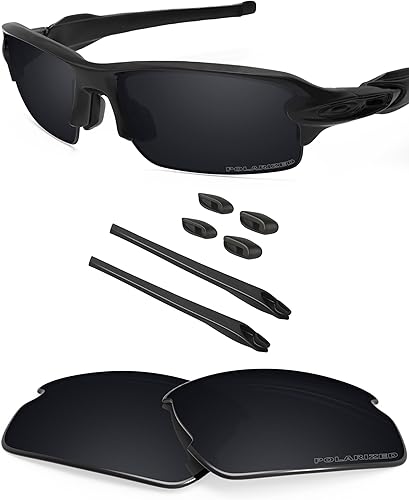 BLAZERBUCK Replacement Lenses & Sock Kit for Oakley Flak 2.0 OO9295 Sunglasses