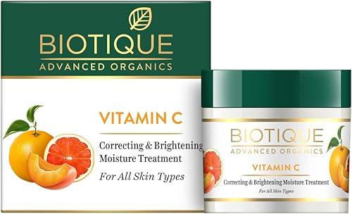 Biotique Vitamin C Correcting Face Cream, all Skin Types Vitamin C Moisturizer, 50g