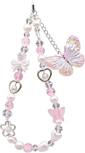 Beaded Camera Wrist Strap Cute Digital Camera Charm Lanyard, Phone Wristlet Charms, Phone Chain for Camera