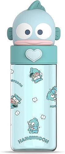 Roffatide Cartoon Hangyodon Plastic Cup Bottle Portable Tumblers Travel Mugs Plastic Shaker Bottle Direct Drinking Cup Water Track Bottle Portable Leakproof Water