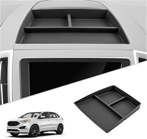 SKTU Upgrade for 2021-2024 Ford Edge Dashboard Organizer for 2021-2024 For d Edge Behind Screen Organizer 2023 2024 Edge Dashboard Stroage Box Ford Edge 2023 2024 Accessories Rubber Tray-Durable