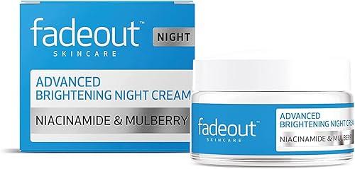 Fade Out Advanced Brightening Night Cream |With Niacinamide Acid,Lactic Acid, and Rosehip Seed Oil boost Skin Hydration and Radiance Overnight,Active Natural Ingredients | 50ml