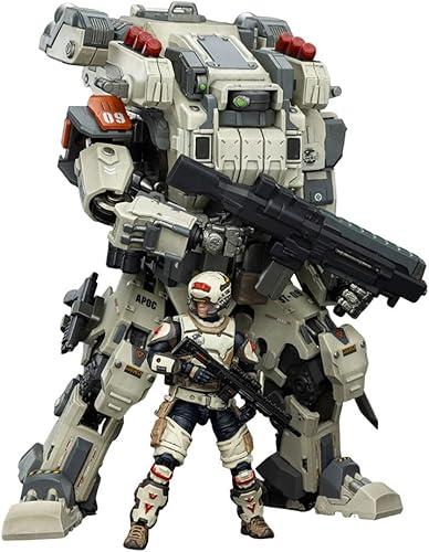 JOYTOY Action Figures APOC Series Bedrock Albus Standard Combat Type Mech + UNSC Medic Levi 1/25 Movable Model Collectible Figurine Ages 15+ (Bedrock Albus + Medic Levi)