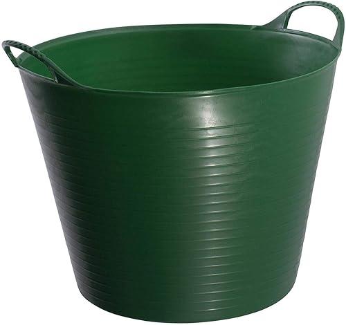 Red Gorilla Medium Flexible Plastic Tub, Toy Storage, Laundry, Gardening & More, 26 Liter/6.8 Gallon, Green