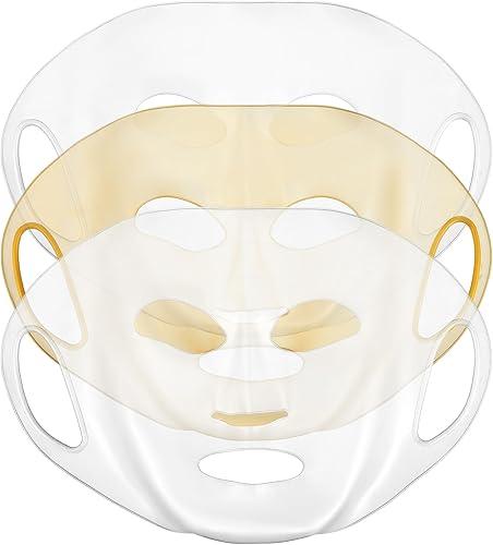 3pcs Reusable Silicone Facial Mask Cover for Sheet Silicone Skin Mask Face Reusable Moisturizing for Sheet Prevent Evaporation Care Tool