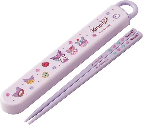 Skater ABS2AM-A Children's Sanrio Fancy Snacks Weets Girls Chopsticks & Chopsticks Case Set, 6.5 inches (16.5 cm), Made in Japan