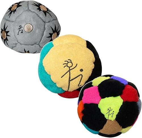 Hacky Footbag Soccer Balls Sack for Adults Plush Soft Safe Indoor & Outdoor Play Stuffed Kickball for Home & Garden