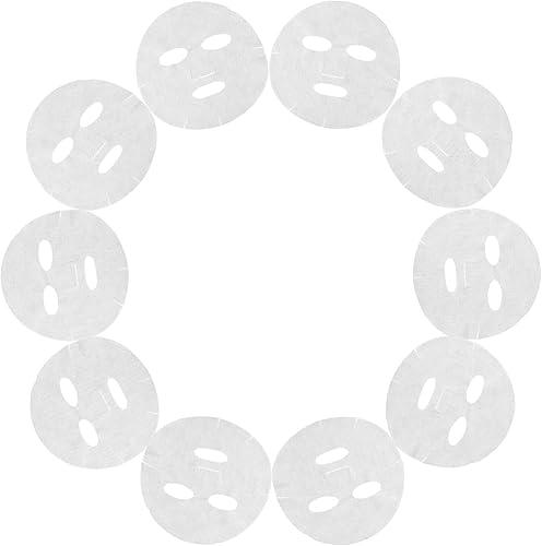 Didiseaon Facial Cotton Mask Sheet 10pcs Breathable Plant Pre-cut Face Mask for Skincare Teen and Women Home Spa Beauty Treatment
