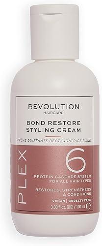 Revolution Haircare Plex 6 Bond Restore Styling Cream, Restores Color, Anti Frizz Hair Product, Vegan & Cruelty Free, 100ml