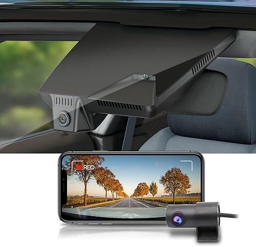 Fitcamx Front 4K+Rear 1080P Dash Cam Adapts for Hyundai Ioniq 5 2025-2026 (7 Vents/HD2-Ni000) & 2025 Ioniq 5 N, OEM Look, Dual HD Video, WiFi & APP, Loop Recording, G-Sensor, Easy to Set, 128GB Card
