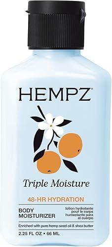 Hempz Sensitive Skin Herbal Body Moisturizer with Oatmeal, Shea Butter for Women and Men,2.25 oz. -Premium,Soothing Body Lotion with Hemp/ Cocoa /Mango Seed for Dry Skin -Skin Care Products