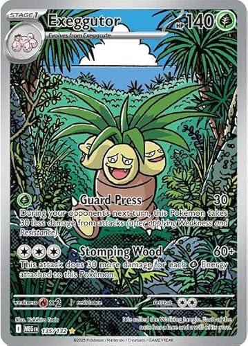 Pokemon - Exeggutor 135/132 - Mega Evolution - Illustration Rare - Foil - Single Card
