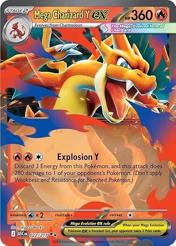 Pokemon - Mega Charizard 022/217 - Ascended Heroes - Illustration Rare - Foil - Single Card