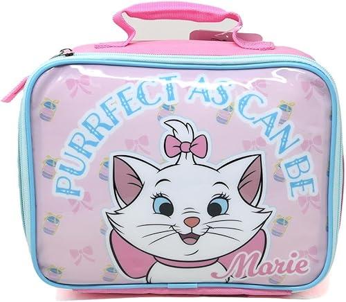 Bioworld Kids Insulated Lunch Bag with Handle – Aristocats Rectangle Lunch Bag – Reusable Soft Cooler Lunch Box for Boys & Girls, School, Daycare & Travel