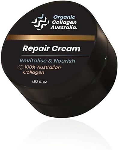 Organic Collagen Australia Repair Cream - Collagen Face Moisturizer for Women & Men - Hydrating & Nourishing Skincare (1.52 oz)