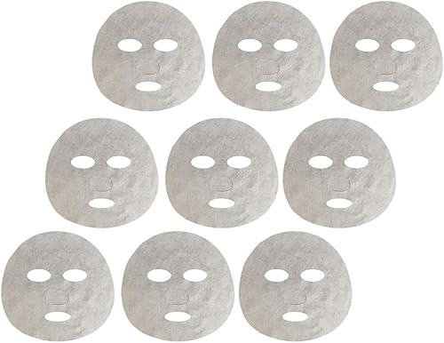 ibasenice 50pcs DIY Facial Mask Sheets Non-woven Fabric White Soft Skin Care Supply for Women Face