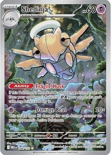 Pokemon - Shedinja 144/132 - Mega Evolutions - Full Art Illustration Rare