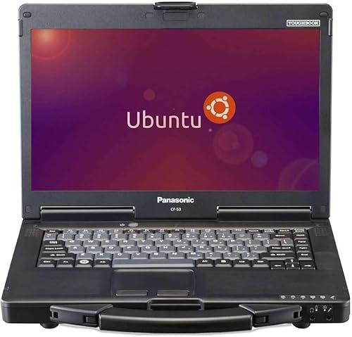 Panasonic Toughbook CF-53 MK4, Rugged Laptop, i5-4310U @2.00GHz, 14-inch HD Touchscreen, 8GB, 256GB SSD, DVD, Dedicated GPS, 4G LTE, Linux Ubuntu OS (Renewed)