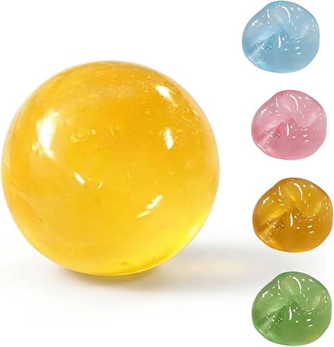 Coconut Oil Squishy Ball-2026 New Coconut Oil Stress Ball, Ultra-Soft Stress-Relieving (Yellow)