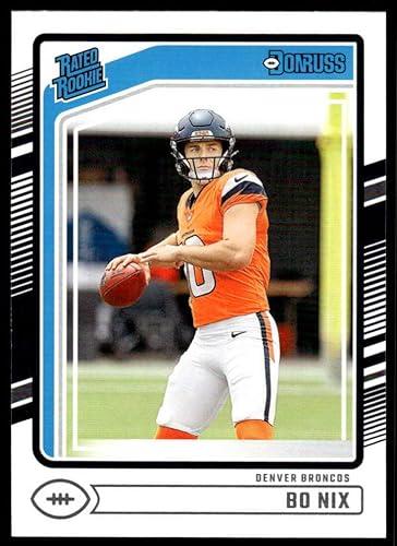 2024 Donruss #369 Bo Nix Rated Rookie Denver Broncos NFL Football Base Trading Card
