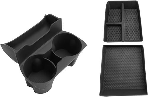 CDEFG 3Pcs for 2025 2026 GMC Terrain Center Console Organizer for 2025 2026 GMC Terrain Accessories Lower Console Organizer Storage Box & Cup Holder