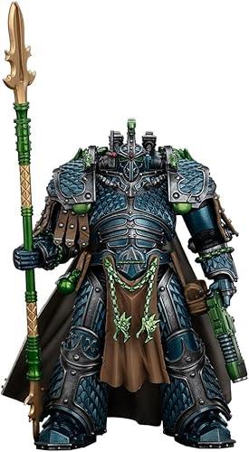 JOYTOY Action Figures Warhammer 40K 7.48inch Alpha Legion Alpharius, Primarch of The XXth Legion 1/18 Movable Model Collectible Figurine Ages 15+ (Alpharius)