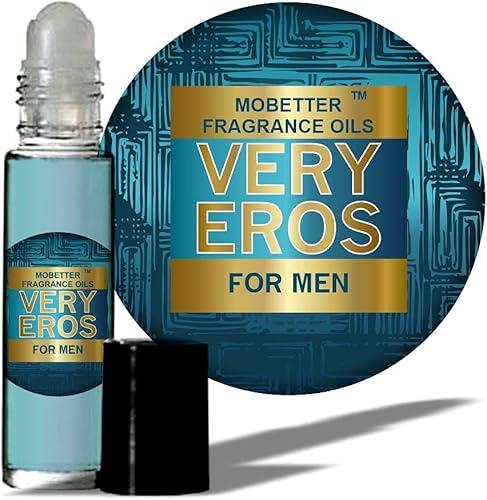 Very Eros Men Cologne Body Oil, Travel Size - Long Lasting Fragrance, Inspired By Eros Men