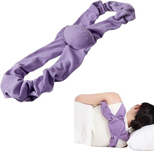 Posture Corrector for Sleeping – Upper Back and Shoulder Alignment Brace with Soft Support Pad, Comfortable Nighttime Clavicle & Posture Training Strap for Men and Women (Large)