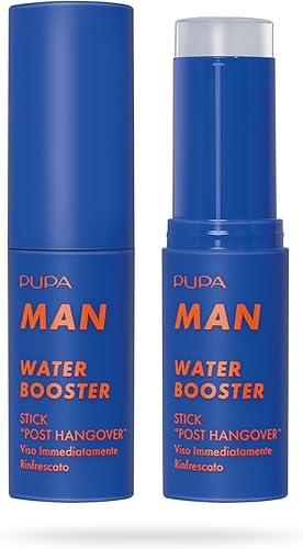 Pupa Milano Water Booster, 001, 0.45 oz - Post Hangover Stick- Enriched with Orange Blossom Water - Face Balm - Soothing Balm - Skincare for Men