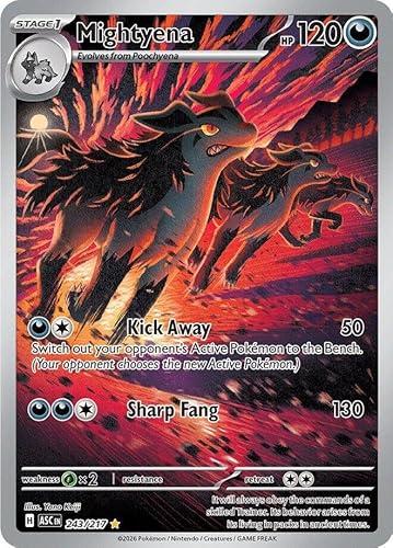 Pokemon - Mightyena 243/217 - Ascended Heroes - Illustration Rare - Foil - Single Card