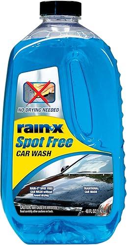 Rain-X 620073 - Car Wash Deep Cleaning, High Foam Soap Provides Spot Free Shine with No Towel Or Hand Drying Needed - Car soap for car cleaning and detailing 48 fl oz