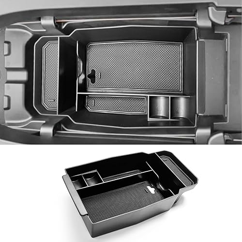 CDEFG 2023 2024 2025 2026 CX-50 Center Console Organizer Tray for 2023 2024 2025 2026 Mazda CX-50 Middle Console Armrest Storage Box 2023-2026 CX50 Accessories(Black)