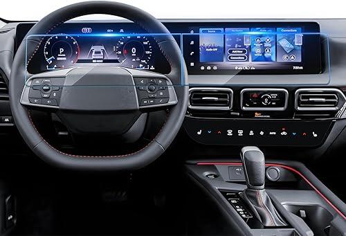 SKTU 2PCS for 2026 Nissan Sentra Screen Protector for 2026+ Nissan Sentra (SV/SR/SL) 12.3-Inch Navigation & 12.3-Inch Instrument Screen Nissan Sentra 2026 Accessories Screen Protective Film Tempered Glass [9H Hardness, Ultra HD, Anti-Glare&Scratch]