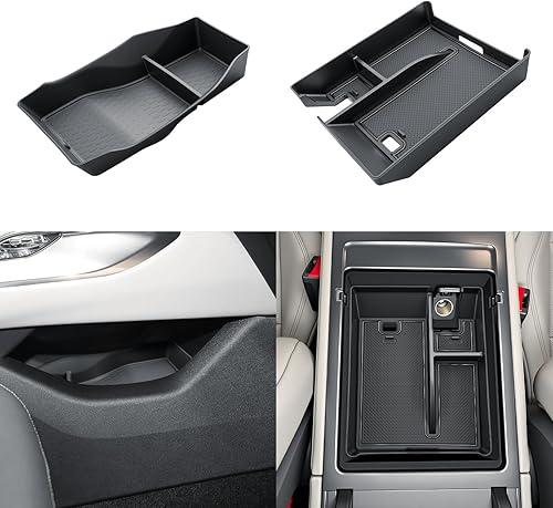 SKTU 2PCS for 2024-2026 Lincoln Nautilus Center Console Organizer for 2024-2026 Lincoln Nautilus (Premiere/Reserve/Black Label) Console Tray & Lower Console Tray 2024 2025 2026 Nautilus Accessories