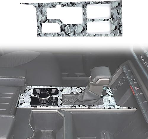 HAPPYHORSE Central Control Gear Shift Panel Trim Cover Compatible with Toyot@ Tundra/Sequoia 2022-2025 Car Gear Shift Control Anti-Scratch Panel Protection Cover Decorative (Camouflage, with 4WD)