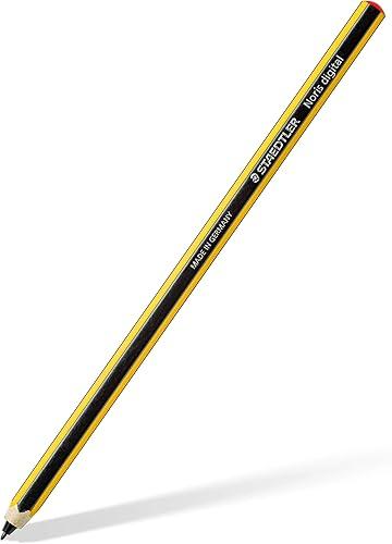 STAEDTLER Noris Classic Digital Stylus Pen: No Charging, EMR Palm Rejection, 4.096 Pressure Levels, Hexagonal Shape, Natural Writing and Drawing on Touchscreen Tablet, Laptop, Phone