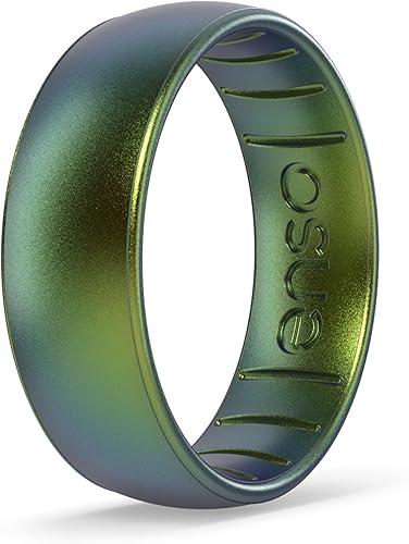 Enso Rings Classic Legend Silicone Ring - Made in The USA - an Ultra Comfortable, Breathable, and Safe Silicone Ring - Men's and Women's Silicone Wedding Ring