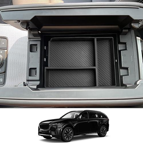 CDEFG for 2024 2025 2026 Mazda CX-90 CX-70 Center Console Organizer Tray for 2024 2025 2026 Mazda CX-90 CX-70 Middle Console Armrest Storage Box 2024 2025 CX-90 CX70 Accessories(1 for Armrest ONLY)