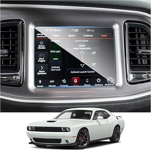 Ruiya 2015-2023 Challenger Screen Protector for Dodge Challenger 8.4-inch Touchscreen 9H Tempered Glass Compatible with 2015-2023 Dodge Challenger Accessories