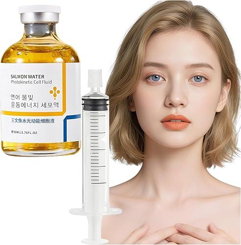 Salmon Anti-Wrinkle Serum, Salmon Water Light Anti-Wrinkle Essence, Hydrates & Moisturizes Liftingand Firming For All Skin Types, 50ml /1.76 Fl Oz (1 Pcs)