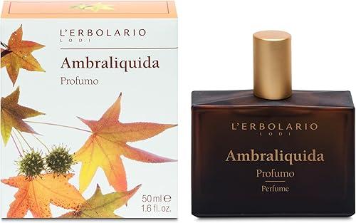 L'Erbolario Ambraliquida - Created To Win Over Men’s Tastes And Seduce Women’s Senses - Sweet Tones And Amber Accents - Vibrant Echo Of Natural Mystery - Amber, Creamy Scent - 1.6 Oz EDP Spray