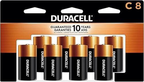 Duracell Coppertop C Batteries, 8 Count Pack, C Battery with Long-lasting Power, All-Purpose Alkaline C Battery for Household and Office Devices — 15% off