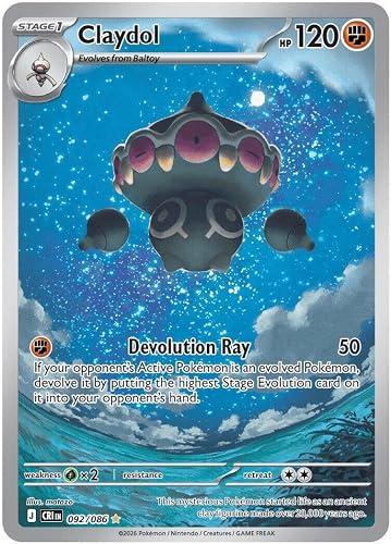 Pokemon - Claydol 092/086 - Chaos Rising - Full Art - Illustration Rare - Foil Single Card