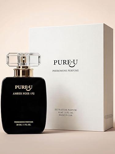 PUREU Pheromone Perfume for Women - Long Lasting Warm Amber Vanilla Gourmand Scent, Intensely Concentrated Extrait de Parfum Spray Oil, Travel Size for Romantic Date Night, 1 fl. oz (30ML)
