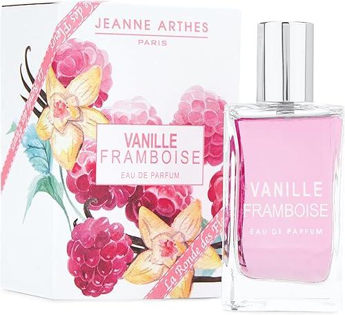Jeanne Arthes - LA RONDE DES FLEURS - Vanille Framboise Eau de Parfum - Spray perfume for women - Floral Fruity Scent, Notes of Strawberry, Raspberry, Peach, Made in France, Long Lasting, 1.01 fl. oz
