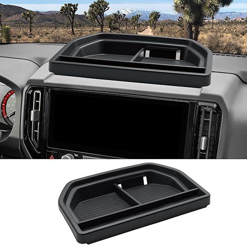 CDEFG for 2025 2026 Nissan Frontier Center Console Organizer Dashboard Storage Tray for 2025 2026 Nissan Frontier Accessories 13.2-Inch Touchscreen Dash Organizer Behind-Screen Tray