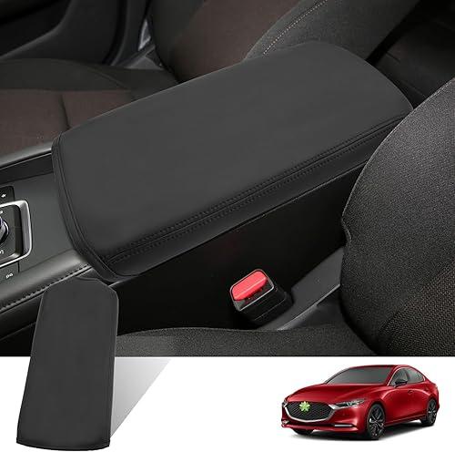 Ruiya Mazda3 Armrest Cover for Mazda Mazda3 2019-2026 Accessories Soft Comfy Center Console Cover Compatible with 2019-2022 2023 2024 2025 2026 Mazda 3 Sedan/Hatchback Interior Accessories