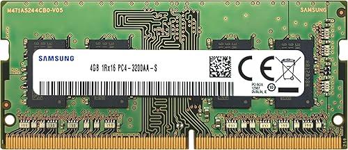 Samsung 4GB DDR4 3200MHz PC4-25600 (PC4-3200AA) CL22 SODIMM 1Rx16 Single Rank 1.2V 260-Pin Laptop, Notebook RAM Memory
