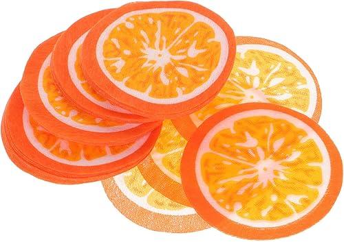 Hydrating Orange Pattern Facial Sheet 50pcs Disposable Face Mask Paper for Neck and Face Skincare Beauty Care Suitable for Women and Teens